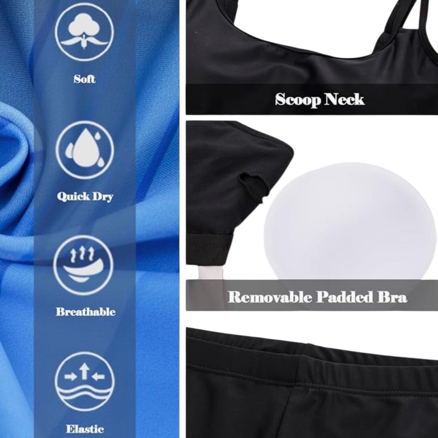 Gradient Blue Women's Bikini Set