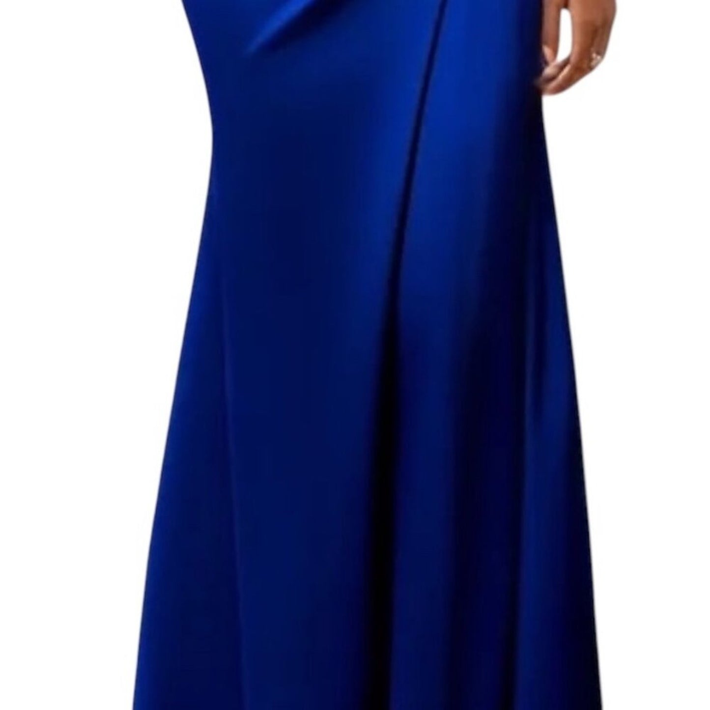 Elegant Evening Gown, Royal Blue, Mermaid Dress with Lace applique, V-Neck