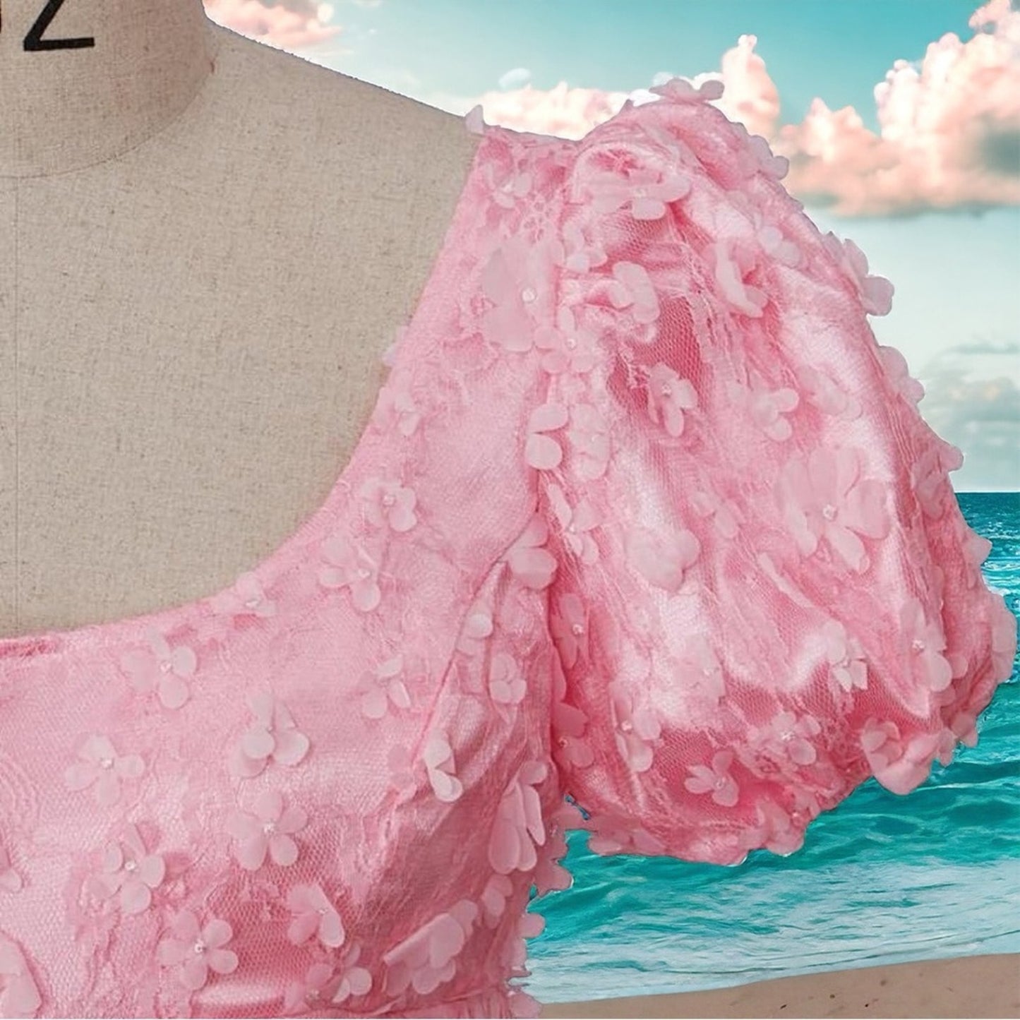 Elegant Pink Maxi Dress