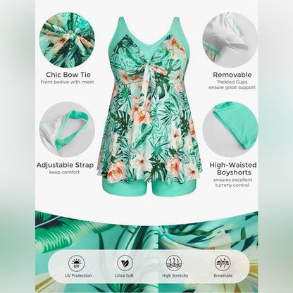 Floral Print Women's 2pc Swimsuit