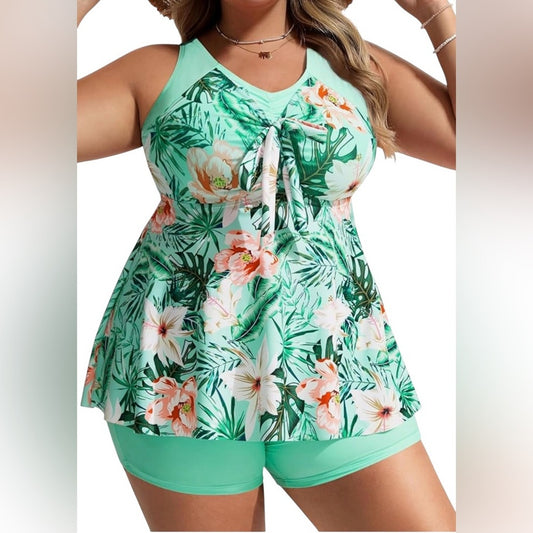 Floral Print Women's 2pc Swimsuit