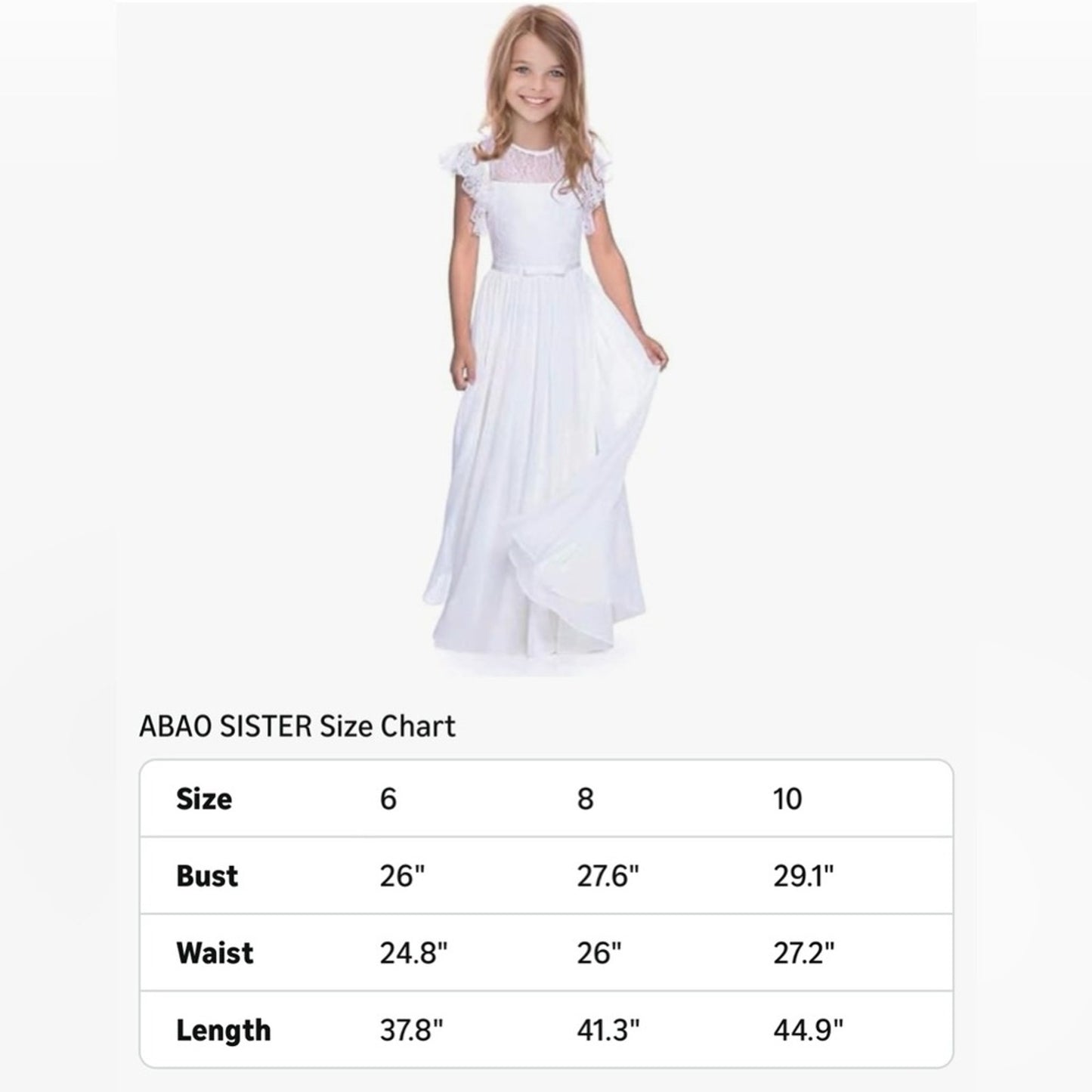 Light Blue Lace Ruffle Sleeve Dress