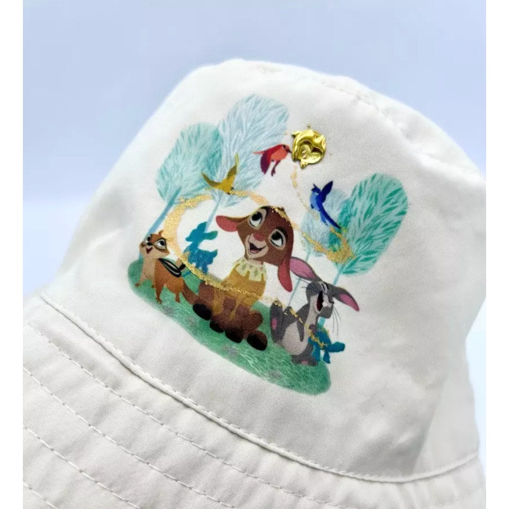 Bob Valentino Disney Parks 2023 ecru animal-print bucket hat