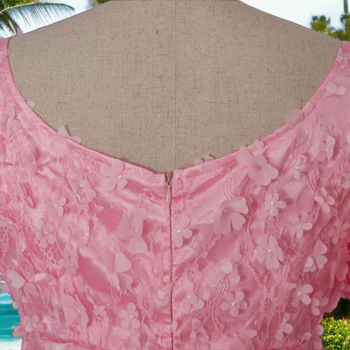 Elegant Pink Maxi Dress