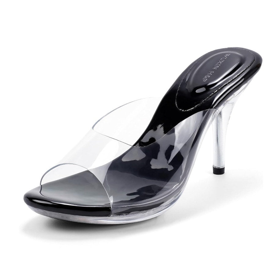 WUXIN H&P Womens Clear Heels Dress Shoes