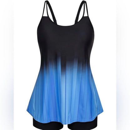 Gradient Blue Women's Bikini Set
