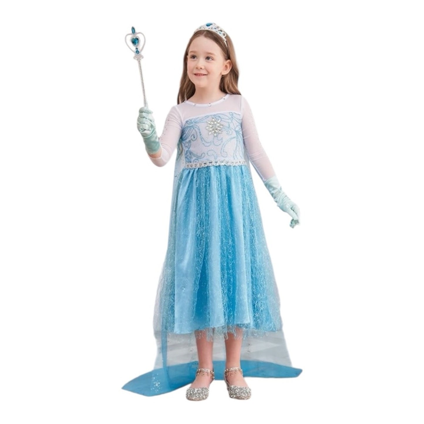 Blue Princess Dress with Accessories