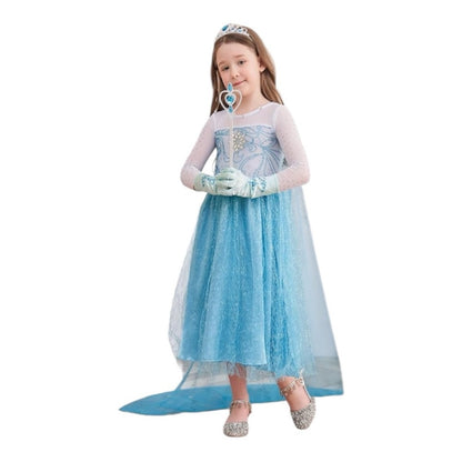 Blue Princess Dress with Accessories