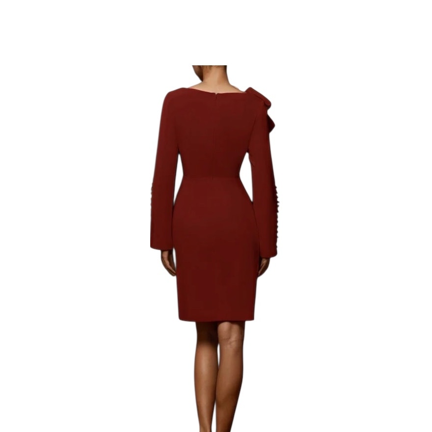 Wine Red Bow Dress