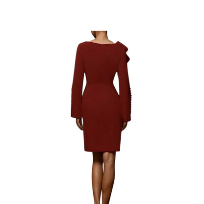 Wine Red Bow Dress