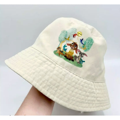 Bob Valentino Disney Parks 2023 ecru animal-print bucket hat
