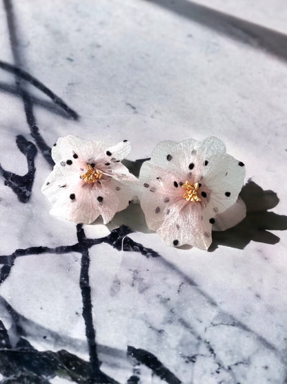 Flower Polkadot Earrings