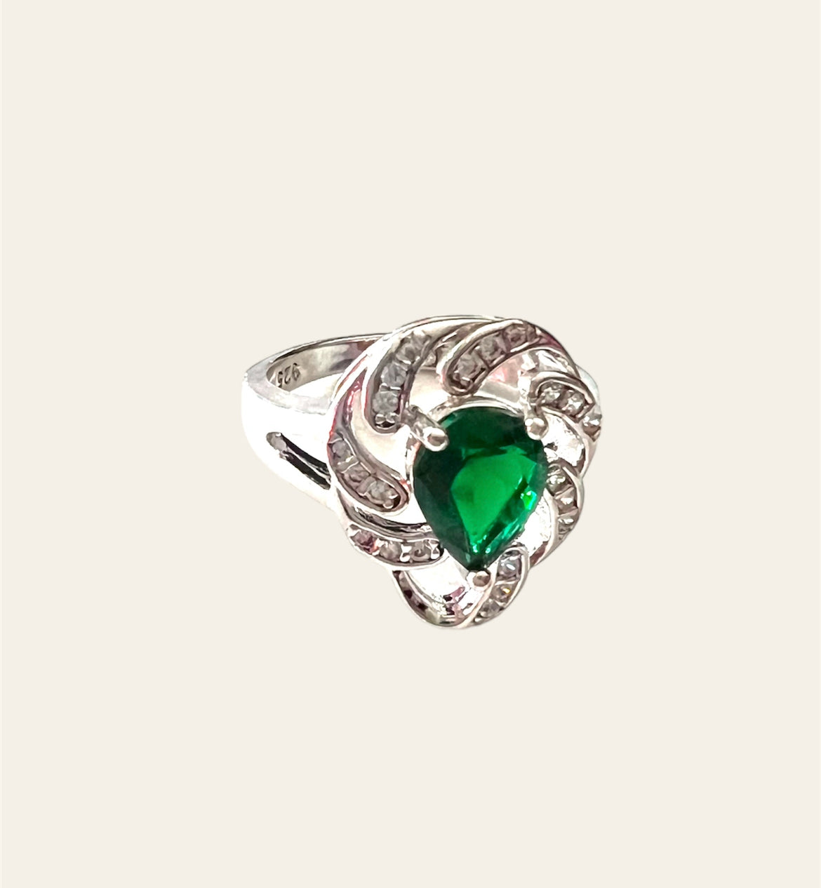 Timeless Emerald Green Set Silver 925