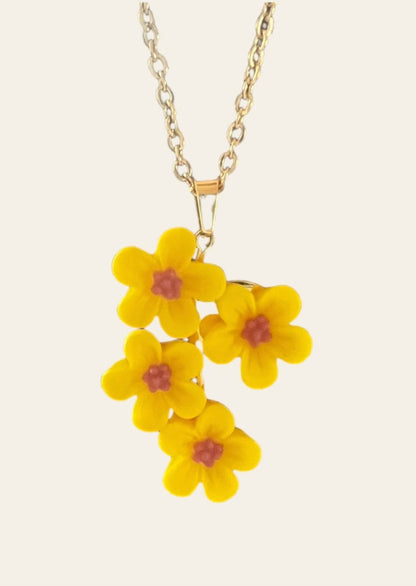 Yellow Flower Necklace